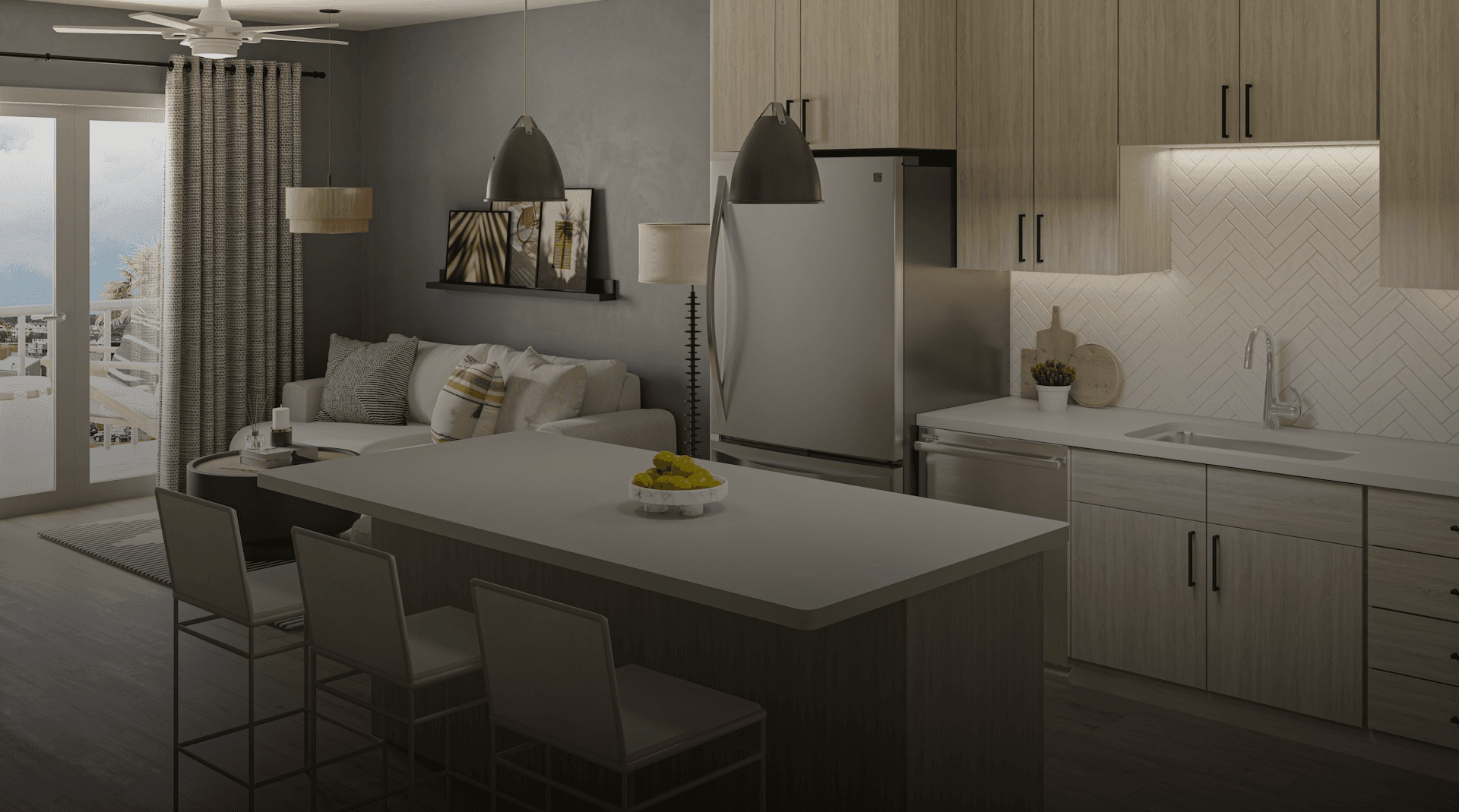 Living Room interior design by Sannedhan Homes in Bengaluru — image 3