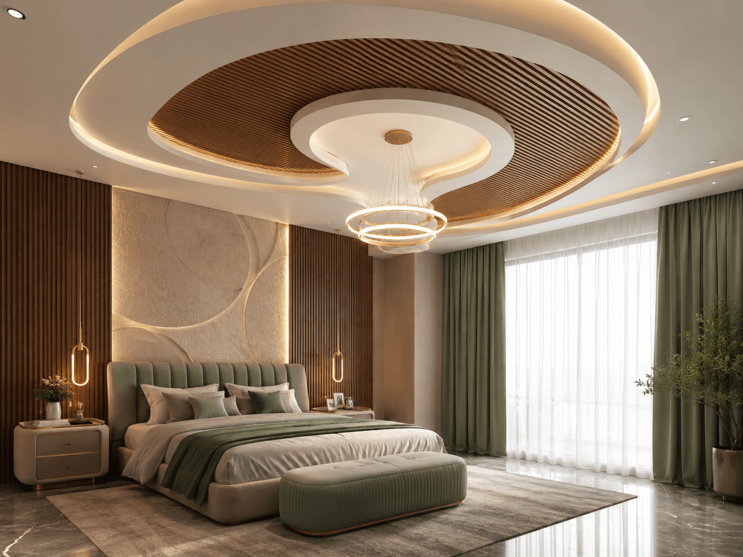Premium Bedroom Interior by Sannedhan Homes in Bengaluru
