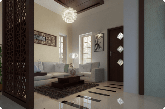 Living Room interior design by Sannedhan Homes in Bengaluru — image 2